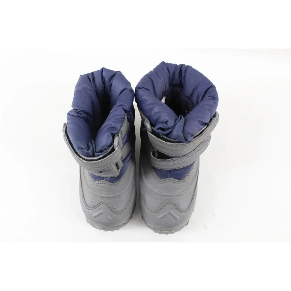 L.L. Bean Toddler Size 7 Blue Navy Snow Treads Winter‎ Boots Hook & Loop